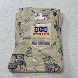 K119 希少 デッドストック アメリカ 製 BIG SMITH 総 柄 オーバーオール 10 キッズ vintage ビンテージ ビッグスミス 1505 overalls USA