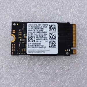 Samsung SSD 256GB PM991 M.2 2242 42mm PCIe 3.0 x4 NVMe MZALQ256HAJD MZ-ALQ2560 ソリッドステートドライブ