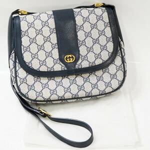 NA6498 GUCCI GG PATTERNED SHOULDER BAG MADE IN ITALY グッチGG柄 ショルダーバッグ 検S