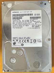 ☆中古　HITACHI HDD 1TB 使用時間5393時間 CrystalDiskInfoチェック済☆