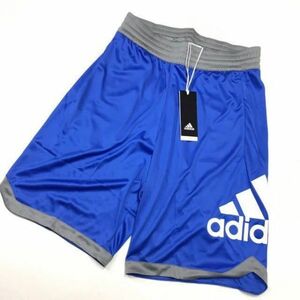 adidas アディダス バスケットボールウェア BASKETBALL LOGO ハーフパンツ メンズ DM6968 トレーニングウェア 青白灰 Mサイズ