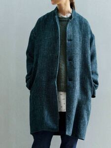 レア ARTS&SCIENCE アーツ&サイエンス 2020AW wool hemp minimal coat ウールヘンプ コート SIZE2