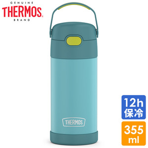 サーモス ステンレス ストロー 水筒 サーモス ステンレス水筒 ブルー/グリーン ストロー 350ml THERMOS 子供 無地