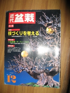 近代盆栽　１９８４年１２月号　松柏篇－枝づくり　小品盆栽