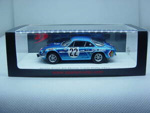 送料350円～ spark 1/43 Alpine A110 4th Monte Carlo Rally 1971 #22 J-C Andruet/M.Vial アルピーヌ モンテカルロ ラリー