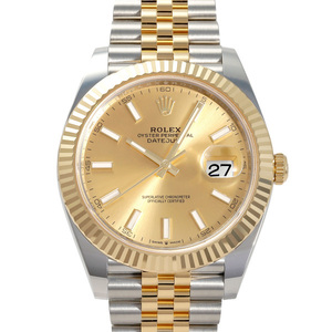 ロレックス ROLEX デイトジャスト 41 126333 シャンパン文字盤 新品 腕時計 メンズ