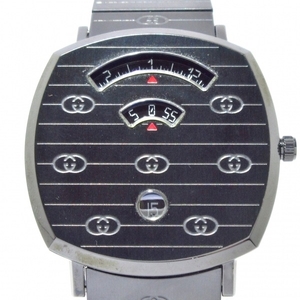 GUCCI(グッチ) 腕時計■美品 グリップ ウォッチ 35MM 157.3 メンズ 黒