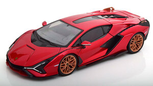 burago 1/18 Lamborghini Sian FKP37 2020　レッドメタリック　ランボルギーニ　シアン　ブラーゴ