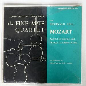 米 FINE ARTS QUARTET/MOZART: QUINTET FOR CLARINET AND STRINGS IN A MAJOR (K.581)/CONCERT-DISC CS203 LP