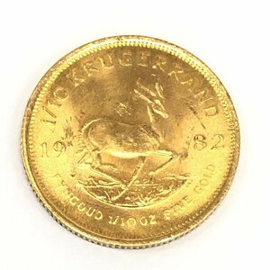K22 南アフリカ クルーガーランド金貨 1/10oz 総重量3.4ｇ【CDAT7012】
