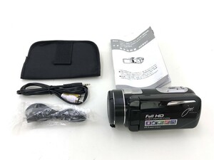 ●【同梱可】【60】ジャンク品 ジョワイユ JOY-F9TC BK ビデオカメラ 長期保管未使用 充電池なし 動作未確認