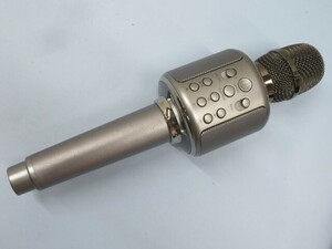 ●●株式会社アリスパーク Y11S ワイヤレスカラオケマイク グレー GOODaaa Bluetooth microphone USED 93530●●！！