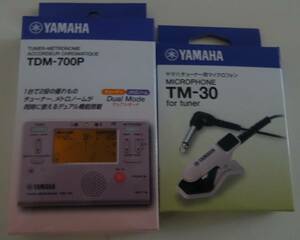 新品・未使用★☆ YAMAHA TDM-700Pヤマハチューナー・メトロノーム　TM-30マイクロフォン★☆ 