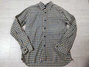 サイズ：38　日本製　美品　定価:17850円　WASTE TWICE ウエスト トゥワイス 長袖　チェック　シャツ　マッチ付き　 PLANE OLD SHIRT