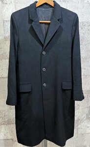 フランス製 A.P.C. ウール チェスターコート 黒 M メンズ アーペーセー ブラック