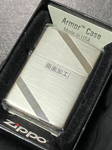 zippo アーマー 両面加工 特殊加工 希少モデル 2019年製 Armor Case ケース 保証書付き