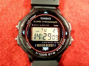 GS60D) ◎完動腕時計 送料無料(定形外)★CASIO カシオ ★初期型 デジタル アラーム クロノ ★W-78