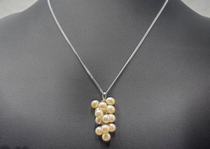シルバー SILVER 925　真珠 6.0～6.4mm　13個　ネックレス　40cm