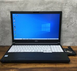 1円～ ●富士通 LIFEBOOK A746/P / Core i7 6600U (2.60GHz) / メモリ 8GB / SSD 256GB / DVD / 15.6型 フルHD (1920×1080) / Win10 Pro