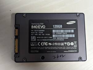 SAMSUNG SSD120GB【動作確認済み】2602　