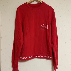 RVCA ルーカ 長袖 トレーナー レッドカラー Sサイズ