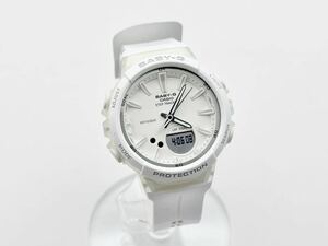 5-40 未使用 国内 廃盤 カシオ CASIO G-SHOCK Baby-G ベビーG ベイビーG BGS-100-7A1JF STEP TRACKER 万歩計 ホワイト ランニング