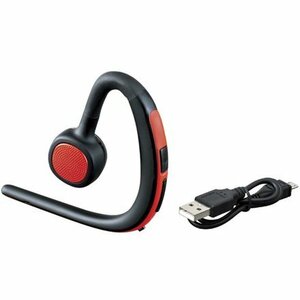 セイワ　SEIWA　Bluetooth　ワイヤレスイヤホンマイク　ver5.0　BTE143　レッド　赤　シリコン 耳掛け　新品