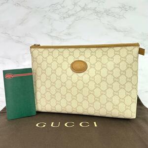 極美品 グッチ グッチプラス GUCCI セカンドバッグ ポーチ ショップカード 自00153