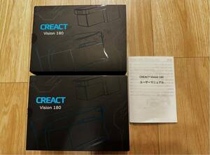 未使用品 【Creact Vision 180】世界初のバイク用電子バックミラー ヘッドアップディスプレイ(HUD)搭載 デュアルドライブレコーダー