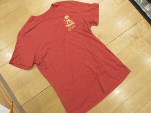 値下げ　美品　RVCA　ルーカ　半袖　Tシャツ　レッド　淡い感じの赤　USサイズM　サイズL程度　　ルカ　