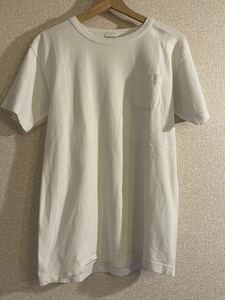 チャンピオン ポケット Tシャツ M ホワイト T1011 USA製