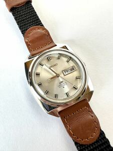 セイコー　ロードマチック　SEIKO LM 美品　鏡面研磨　新品ベルト　自動巻き 1969年　メンズ腕時計　レア　希少　分解掃除