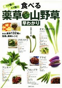 食べて効く！飲んで効く！食べる薬草・山野草早わかり／主婦の友社(編者)