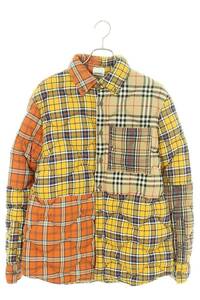 バーバリー Burberry 19AW 4559823 サイズ:XS コントラストチェックキルティングダウンジャケット 中古 SB01