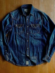 ラルフローレン スタッズデニムウエスタンシャツ M DENIM&SUPPLY ラルフローレン RRL（ ビンテージジャケット