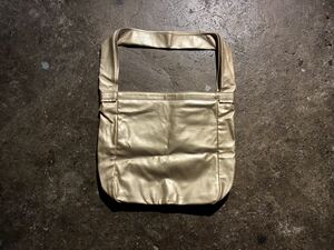 COMME des GARCONS 11AW フェイクレザー ショルダーバッグ コムデギャルソン ゴールド 2011AW GH-K202