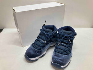 NIKE ナイキ WMNS AIR JORDAN 11 RETRO AR0715-441／ Midnight Navy スニーカー レディース 24.0cm 箱あり