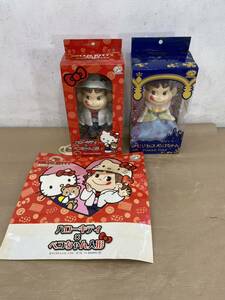 ペコちゃん人形 2点 プリンセスペコちゃん ハローキティ×ペコちゃん人形 HELLO KITTY 40th anniversary FUJIYA