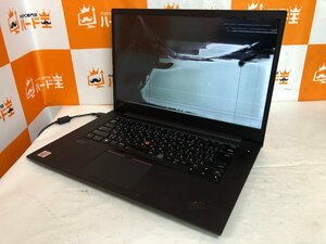 【ハード王】1円～/ノート/Lenovo ThinkPad X1 Extreme 20TKCTO1WW/Corei7-第10世代(不明)/4GB/ストレージ無/LCDワレ/11396-J21