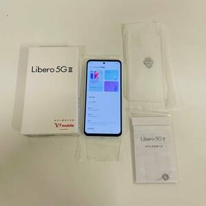 新品　Y!mobile　ワイモバイル　Libero　５G　Ⅲ　A202ZT　ホワイト　android　ソフトバンク　クリアケース　元箱付【13253】