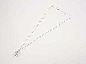 MIKIMOTO ミキモト　K14WG ダイヤモンドネックレス　アクセサリー　レディース　中古　送料無料　【質屋出品】