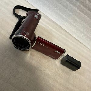 [ジャンク美品]JVC デジタルビデオカメラ EverioGZ-HM190-R