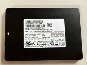 SAMSUNG SSD 256GB【動作確認済み】2663　