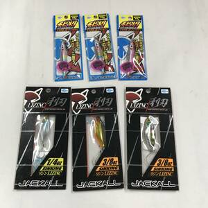 tb2472 送料無料！未使用品 JACKALL ジャッカル チビメタ×3 コットンキャンディ リジン×3 HLキンクロ HLブルーギル まとめ