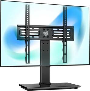 ブラック FITUEYES テレビスタンド 27～55インチ対応 壁寄せテレビスタンド テレビ台 ロータイプ 卓上用 高さ調節可能