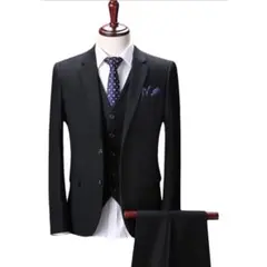 wolfmen スーツ セットアップ ネイビー 3点セット XL ビジネス