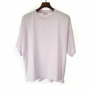 BLAMINK ブラミンク コットンクルーネックオーバーTシャツ ピンク サイズ:1 レディース ITM989HY47YG