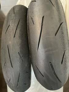 ②ダンロップ　α13SP 150/60R17 M/C　66H 110/70R17 M/C 54H フロントリアセット　中古　DUNLOP 