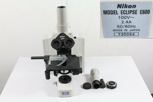 NIKON ECLIPSE E600 偏光 顕微鏡 光学 生物 研究 ニコン エクリプス 【現状品】