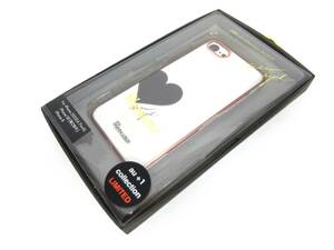 未使用 送料無料 Blanccoco Matte Metal Shell Case for iPhone SE（第3世代）Pink Gold ピンクゴールド ホワイト ハート柄 